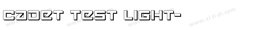 Cadet Test Light字体转换